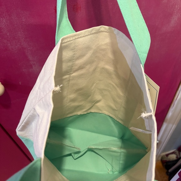 Trader Joe’s Mint/Green Mini Canvas Tote - Picture 3 of 4